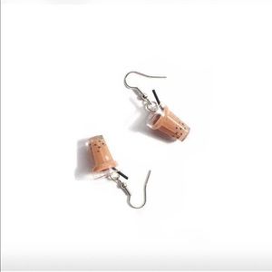 NWT 🔥 Coffee Boba Tea Earrings